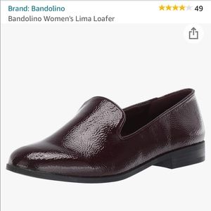 Bandolino flats; dark red; size 5.5